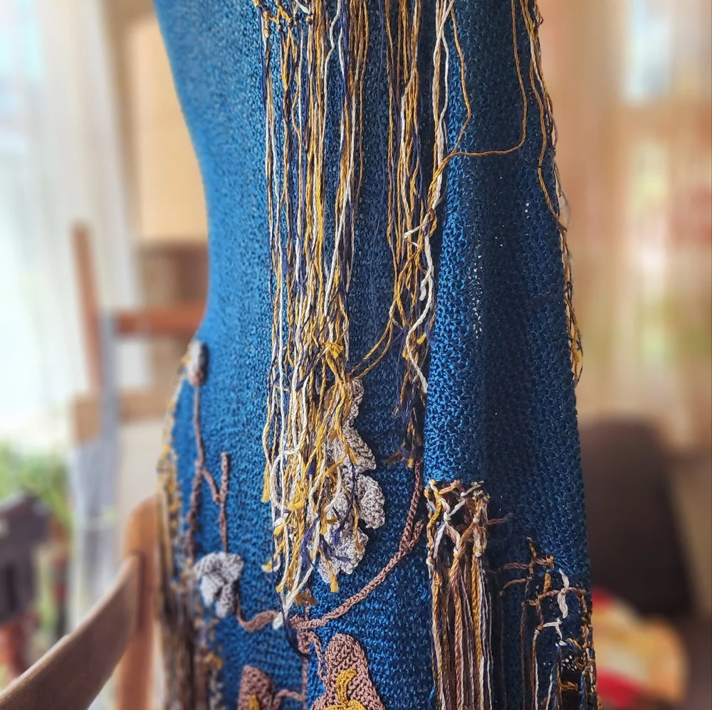 Vintage Antique 1930s piano shawl for emo fairy - Picture 13 of 16